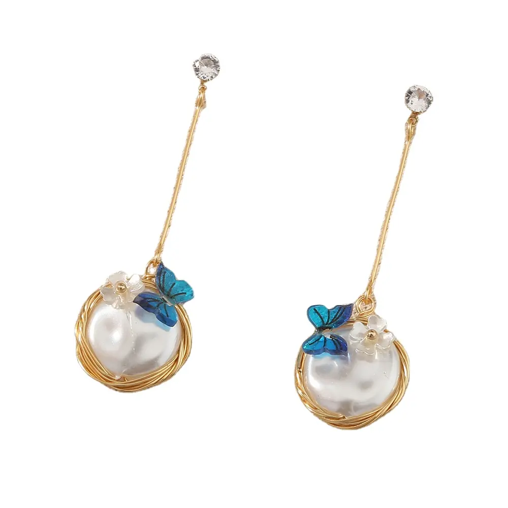 baroque shaped pearl jewelry earrings