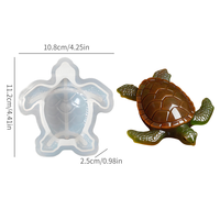 Moule en silicone SHUXIN pour grenouille, lézard, tortue, moule à pâtisserie 3D pour la décoration de gâteaux, le chocolat, les bonbons, la fabrication de savon