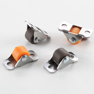 Roulette silencieuse miniature de 0,5 pouce avec support métallique et roue directionnelle en caoutchouc pour meubles, roulement fluide - Product Image 2