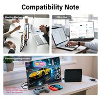 Monitor LED Portátil Innoview de 16 Pulgadas, 180Hz, 100% sRGB, con Tipo C, HDMI, Montable en Pared, para Laptop, Mac y Consolas de Juegos