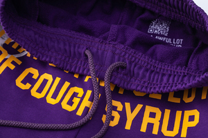 Pantalones Cortos Deportivos Casuales de Estilo Urbano Americano para <span class=keywords><strong>Hombre</strong></span>, Venta al por Mayor, con Estampado de Letras Personalizado 'THAT'S AWFUL LOT of COUGH SYRUP' - Product Image 5