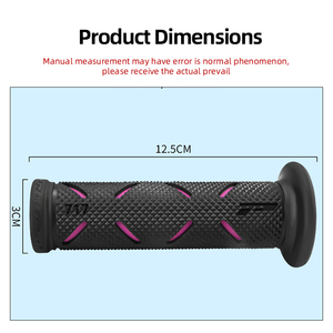 Poignées de guidon de moto universelles de 7/8 pouces, poignées d'accélérateur en caoutchouc antidérapantes pour la modification des vélos électriques Niu Segway - Product Image 2