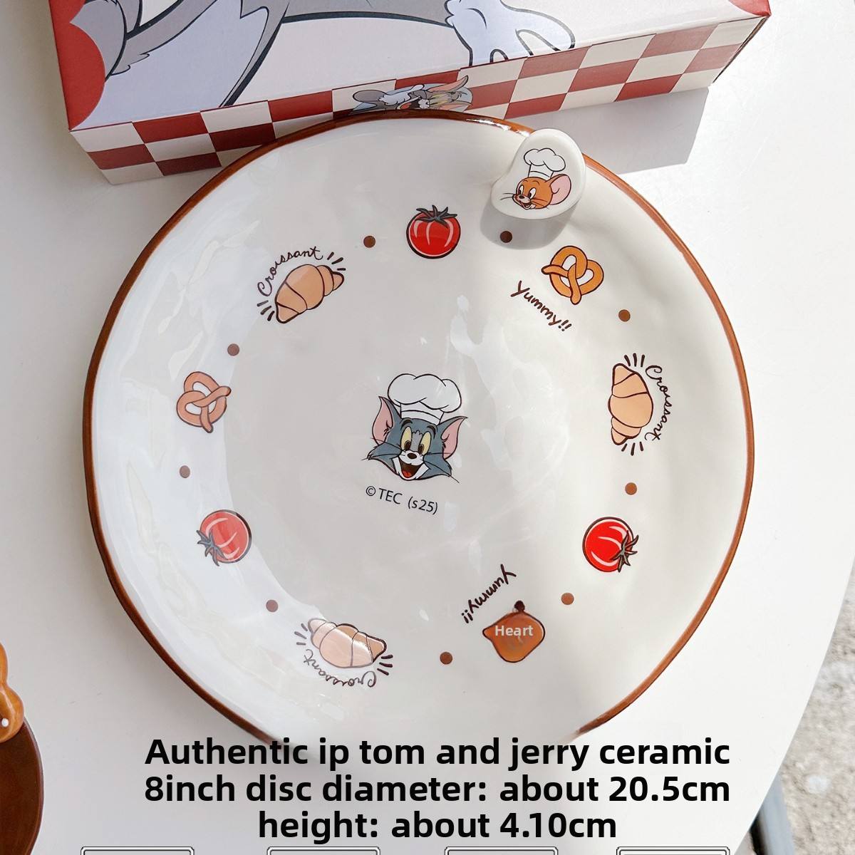 8 pulgadas de disco redondo marrón