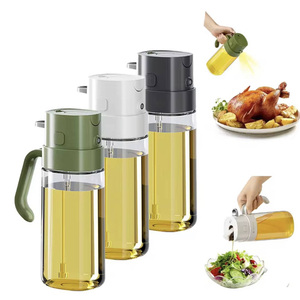 Bouteille pulvérisatrice d'huile hxglass 2 en 1, double usage, 550 ml, design atomiseur, verseur d'huile, distributeur d'huile d'olive - Product Image 1