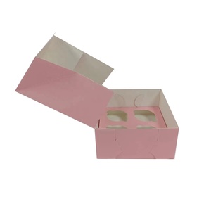 Boîte d'emballage <span class=keywords><strong>de</strong></span> dessert en mousse écologique Boîte <span class=keywords><strong>de</strong></span> papier pour pouding sucré Mini boîte d'emballage <span class=keywords><strong>de</strong></span> gâteau avec fenêtre en PVC - Product Image 6