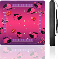 Tapis de mahjong super antidérapant avec design de support adhérent, garde sa place, pour un jeu de mahjong américain fluide et stable