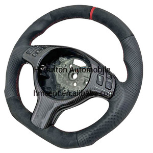 Precio al por mayor directo de fábrica Alcantara Carbon Fiber M Performance para BMW E46 Volante de coche - Product Image 2