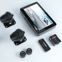 CHIGEE 4.3 pouces Triple caméra Portable Gps système moto Android écran avec Dvr Tpms Carplay pour motos universel