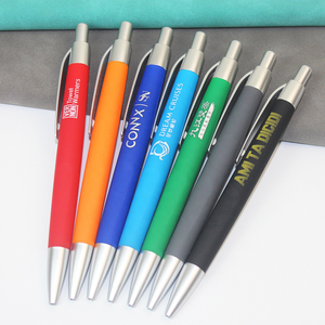 Promotional Cheap Assorted Colors Plastic Ball Pen with Customized Logo