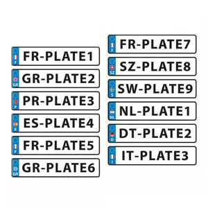 Placa de matrícula personalizada para coche, decoración para matrícula, Suecia, Londres, F - Product Image 3
