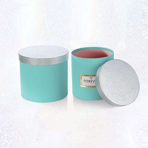 وصل حديثًا صندوق باقة من قطعتين صندوق زهور فارغ من الورق المقوى مستدير لامع لتغليف الزهور - Product Image 6