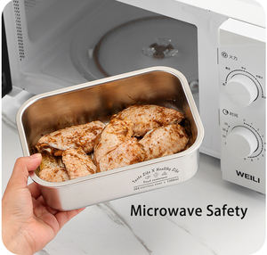 กล่องข้าวสแตนเลสสำหรับผู้ใหญ่ยี่ห้อ Baming พร้อ<span class=keywords><strong>ม</strong></span>ฝาปิดแบบ<span class=keywords><strong>ม</strong></span>องเห็นได้ กล่องเตรีย<span class=keywords><strong>ม</strong></span>อาหารโลหะ เก็บอาหารสดใหม่สำหรับครัว ป้องกันการรั่วซึ<span class=keywords><strong>ม</strong></span> - Product Image 3