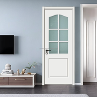 Portes intérieures en bois massif modernes et minimalistes, adaptées aux maisons ou aux villas