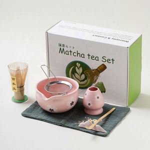 Ensemble de cérémonie du matcha écologique en porcelaine, 7 pièces, kit de matcha japonais, fouet en bambou Chasen, bol Chawan, accessoires pour le thé matcha, cadeau - Product Image 3