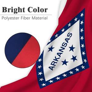 للبيع بالجملة من الشركة المصنعة ، راية علم ولاية أركنساس مطبوعة ممتازة مع حلقات نحاسية ، علم طباعة مقاوم للماء - Product Image 4