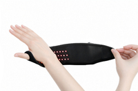 Attelle de massage chauffante sans fil pour poignet, lumière rouge, 3 modes de vibration, minuterie automatique 15 min pour la relaxation musculaire (vente en gros)