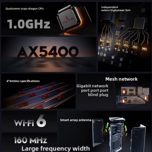 ODM เราเตอร์พกพา <span class=keywords><strong>WiFi</strong></span> 6 5G LTE พร้อมไฟร์วอลล์และ VPN AX5400โมเด็ม4G - Product Image 4