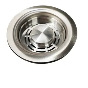 Stainless Steel Kitchen Sink Cover Strainer Basket Food Waste Filter Screw Sink Stopper Wastkit Cremic Sink Drainer