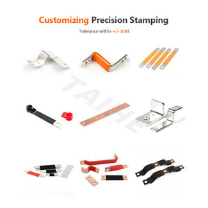 Tùy biến stamping phẳng thanh cái clip nối đồng alumuninum nhôm linh hoạt điện thanh cái cho pin - Product Image 2
