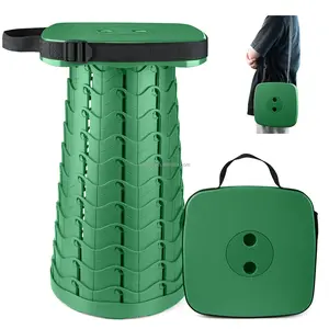 Camping Stool Plastic Folding Telescopic Camping Chair Square Multi-functional Telescopic Stool With Square Seat