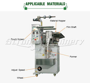 Cubo de cadena de alta eficiencia tipo nuez verduras bolsa de red alimentos congelados aperitivos máquina de embalaje de gránulos - Product Image 6