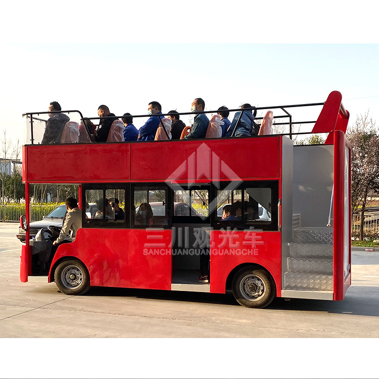 Популярный двухэтажный электромобиль экскурсионный автомобильный автобус