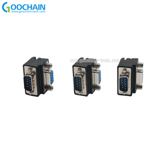 90 Degree DB 9pin DB9 RS232 Male to Female Adapter Converter <strong>Connector</strong>