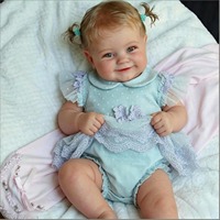 Boneka Bayi Reborn 20 Inch, Mirip Bayi Asli, Bahan Vinyl Lembut, Mainan Bayi Baru Lahir Realistis untuk Hadiah Anak, Grosir, Custom