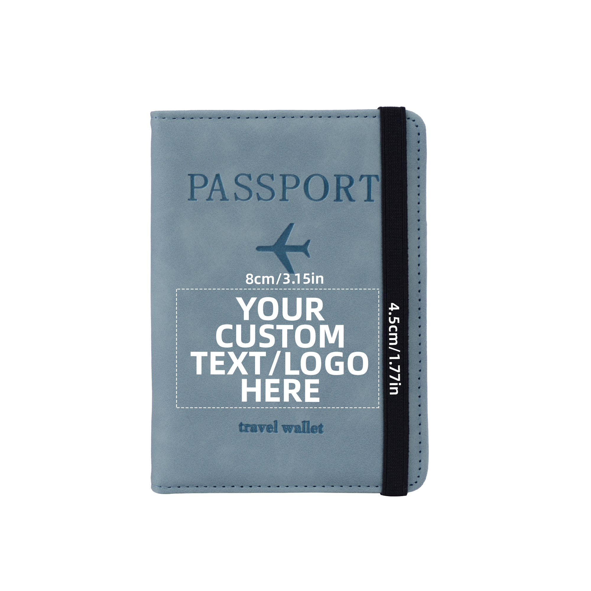RFID Blocking Anti-Theft PU Leather Travel Passport Holder