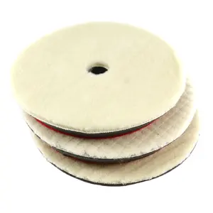 Selbst klebendes Polier pad 150mm Ring Woll polier pad zum Polieren und Wachsen