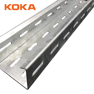 Koka ถาดวางสายเคเบิลแบบเจาะรูชุบสัง<span class=keywords><strong>กะ</strong></span>สีแบบจุ่มร้อนยาว6000มม. - Product Image 1