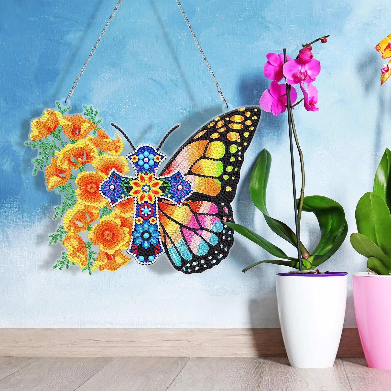 Zeer Mooie Vlinders Sieraden Opknoping Tka Voor Huisdecoratie Deur Wandkleden Hoge Kwaliteit Acryl Opknoping Strip