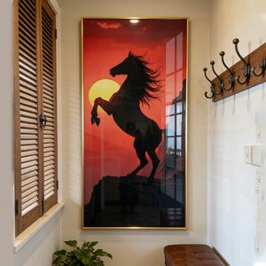 Decoración de Lujo, Impresión HD en Lienzo, Pintura de Caballos, Animales, Cristal, Porcelana, Decoración del Hogar, Mural LED, Venta al por Mayor, Personalizado - Product Image 2