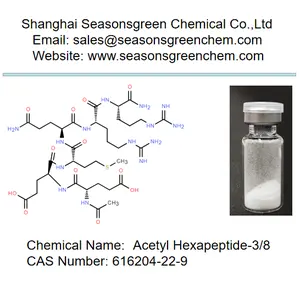CAS 616204-22-9 cosmétiques acétyle Hexapeptide-3/8 pour Anti-rides pharmacie en ligne vendant le meilleur prix