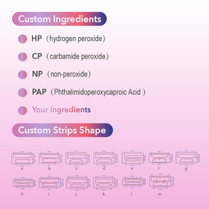 Tiras de blanqueamiento de dientes de <span class=keywords><strong>látigo</strong></span> de coco con sabor a fruta para uso doméstico, cuidado de higiene bucal elástico doble, tiras de blanqueamiento de dientes sin peróxido - Product Image 5