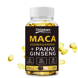 Capsule di <span class=keywords><strong>Maca</strong></span> in Softgel a Marchio Privato OEM, Capsule di Ginseng Panax e Ashwagandha per Equilibrio Ormonale e Miglior Sonno - Product Image 1