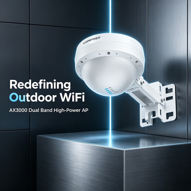 COMFAST CF-WA933 AX3000 WiFi6 Outdoor Wireless AP Dual Band 48V POE High Power Long Range OpenWRT Stock