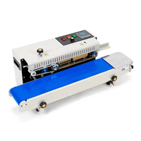 Machine de scellage thermique automatique FR900C, scelleuse à bande continue pour sacs en film plastique, emballage commercial