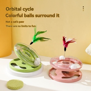 Dubbellaags Vrolijke Plaat Groothandel Spelen Kat <span class=keywords><strong>Teaser</strong></span> Speelgoed Interactief Speelgoed Voor Katten - Product Image 5