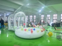 Tente bulle gonflable transparente en PVC marque QY, modèle flocon de neige, 5x3x3M, vente chaude usine