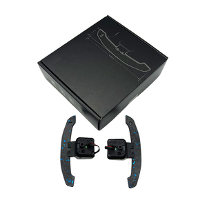 Volant de direction magnétique en fibre de carbone noir de luxe BAITONG personnalisé pour <span class=keywords><strong>Audi</strong></span> A5/A3 8v, accessoires intérieurs de voiture - Product Image 3