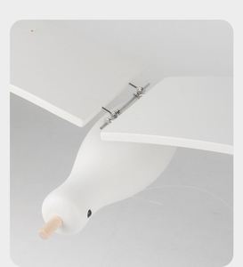 Décoration murale suspendue en bois en forme d'oiseaux en vol pour la maison et le balcon - Product Image 4