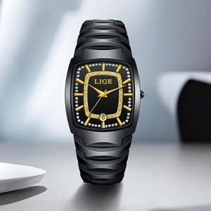 New LIGE LG89189 Fashion Women's Square <b>Watch</b> Multi functional <b>Waterproof</b> Calendar New Quartz <b>Watch</b> 2026 - Product Image 4