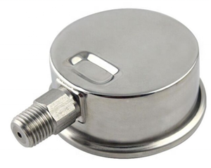 Manomètre électrique avec connexion en laiton, boîtier en fer noir, manomètre, pour jauge de pression de l'eau - Product Image 2