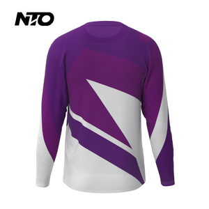 Maillot <span class=keywords><strong>de</strong></span> cyclisme VTT homme haute qualité à manches longues, séchage rapide, respirant, anti-humidité, pour descente et course, vente en gros - Product Image 3