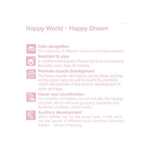<span class=keywords><strong>Tapis</strong></span> d'éveil <span class=keywords><strong>musical</strong></span> et lumineux en coton pour bébé avec clavier à pédales et jouets éducatifs - Product Image 3