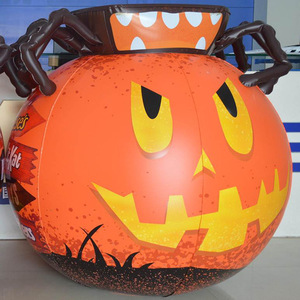 Inflatable Pumpkin Popo Ball Orange <b>Flash</b> <b>Light</b> Up For Kids Outdoor Halloween Decorations - Product Image 4