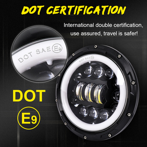6D 7 pouces phare <span class=keywords><strong>Halo</strong></span> 80W clignotant Hi/Low Amber Angle Eyes DRL pour Lada Niva Urban Off Road 4x4 12V 24V - Product Image 4