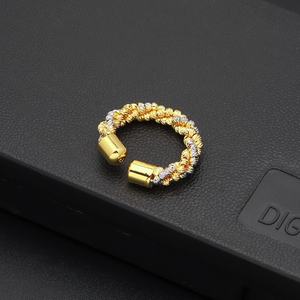 Jxx Hot Selling Ladies Finger Ring <b>Fashion</b> Jewelry Rings 24k Gold Plated Woman Jewelry Weeding Ring - Product Image 3