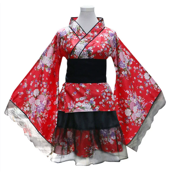 Japanese Modified Kimono Dress for Women - Cosplay Postume